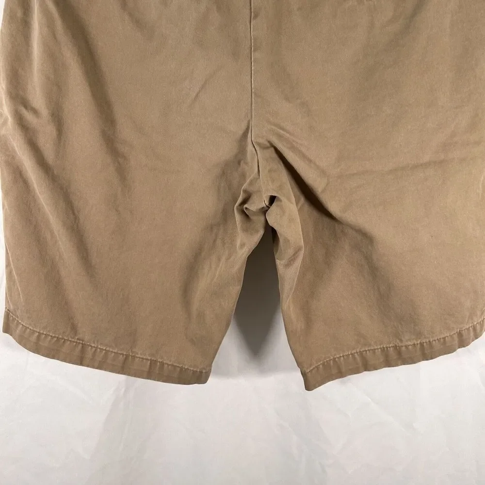 Banana Republic Shorts Men's 30 Tan Brown Pockets Button Zip 100% Cotton